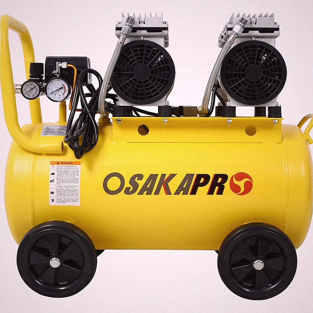 2.5 HP Silent Air Compressor 13 Gallon Oil-Free Electric Shop Air Compressor New