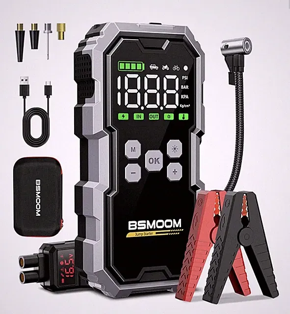 Jump Starter with Air Compressor, 7000A 26800mAh 150PSI Portable Car Battery Jum