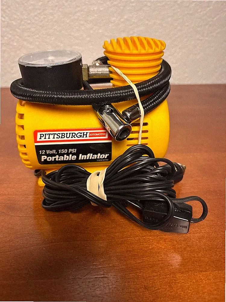 Pittsburgh Automotive 12V Air Compressor Tire Inflator Pump 150 PSI Car Auto