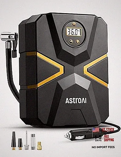 S1 Tire Inflator Portable Air Compressor 12V DC, Digital Car Tire Pump 150