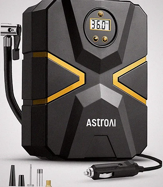 S1 Tire Inflator Portable Air Compressor 12V DC, Digital Car Tire Pump 150 PSI
